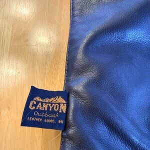 Canyon River Blues Navy Leather Crossbody Bag